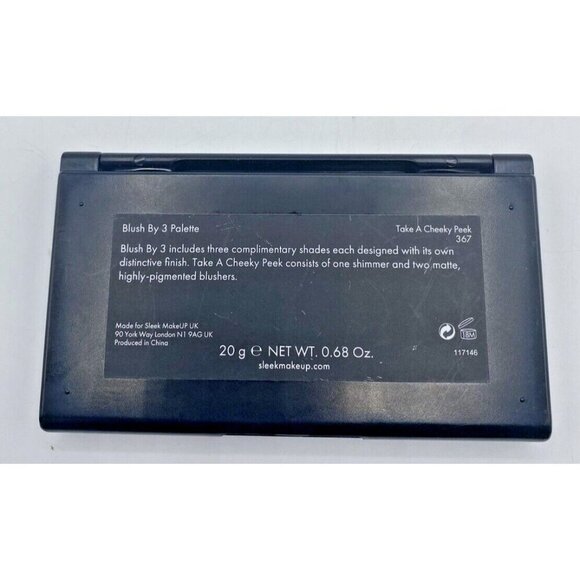 SLEEK Makeup Blush By 3 Palette Compact W Mirror NEW Take A Cheeky Peek 367 - Picture 5 of 8